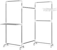 👕 tomons garment rack: adjustable & collapsible clothes drying stand with super large hanging area - multifunctional, easy installation & mobility логотип