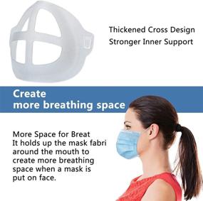 img 3 attached to Enhance Comfort and Breathability with the Translucent 3D Bracket for M-ask - Pack of 5