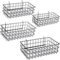 black pegboard basket set - 🧺 essential accessories for improved organization and storage logo