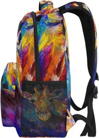 img 1 attached to 🎒 Toprint Colorful Glasses Backpack – Stylishly Functional Laptop Shoulder Backpacks