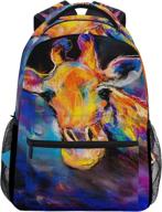 🎒 toprint colorful glasses backpack – stylishly functional laptop shoulder backpacks logo