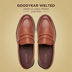 img 3 attached to 👞 Experience Unmatched Comfort with Allonsi's Handcrafted Goodyear Loafers & Slip-Ons for Men