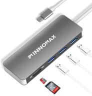 🔌 innomax usb c hub: 5-in-1 macbook pro adapter with sd/microsd card reader and usb 3.0 ports logo