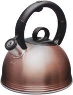 🔔 copco stainless steel 2.1 quart whistling tea kettle: glossy copper finish for perfect brews logo