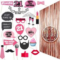 🎉 21st birthday photo props: sparkling 21 party supplies & decorations logo