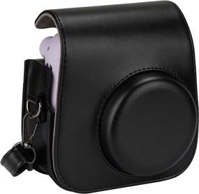 img 4 attached to 📷 Black Portable Case with Adjustable Strap and Pocket for Fujifilm Instax Mini 11 Instant Camera