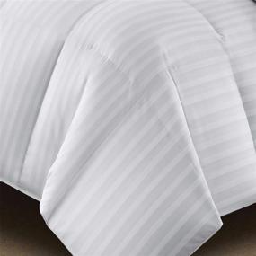 img 1 attached to 500 Thread Count King Size Cotton Damask Duraloft Down Alternative Comforter by Blue Ridge Home Fashions