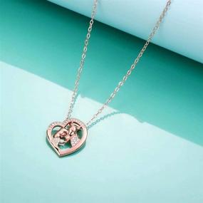 img 1 attached to Necklace Zirconia Teenager Valentines Granddaughter