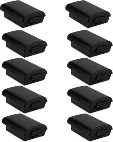 img 4 attached to 🎮 Enhance Your Gaming Experience with HQMaster's 10 Pack Xbox 360 Wireless Controller Black Battery Cover Shell Case