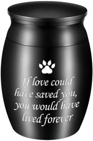 img 4 attached to Cremation Keepsake Stainless Memorial Holder If