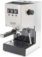 superior performance espresso machine: gaggia ri9380/46 classic pro, brushed stainless steel logo