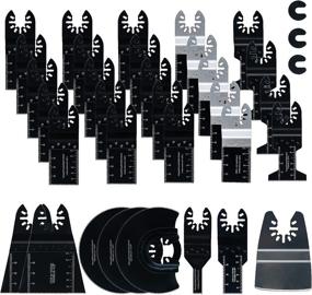 img 4 attached to 🔪 ESARORA Oscillating Saw Blades: Cut Wood, Metal, Plastics, and Wallpaper with 35 Pack Blades - Compatible with Dewalt, Rockwell, Royobi, Millwaukee, Porter Cable, Bosch, Rigid, Craftsman