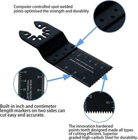 img 2 attached to 🔪 ESARORA Oscillating Saw Blades: Cut Wood, Metal, Plastics, and Wallpaper with 35 Pack Blades - Compatible with Dewalt, Rockwell, Royobi, Millwaukee, Porter Cable, Bosch, Rigid, Craftsman