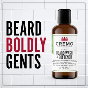 img 3 attached to 🪥 Cremo Mint Blend Beard Wash & Softener: Ultimate 2-in-1 for All Facial Hair Lengths, 6 Oz.