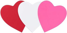 img 4 attached to Hygloss Products Heart Shape Paper Cut-Outs – Perfect for Arts and Crafts, Valentine's Day Activities – Red, Pink & White – 6 Inches Jumbo Pack – 240 Pcs – Many Creative Uses