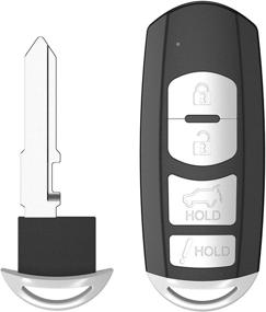 img 4 attached to 🔑 Keyless Entry Remote 4-button Car Key Fob for Mazda CX-5 2017-2019/CX-9 2016-2019 with FCC ID WAZSKE13D02 (315 MHz) - by VOFONO