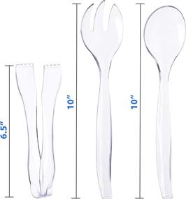 img 2 attached to Convenient Disposable Plastic Serving Utensils for Food Service & Supplies