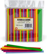 hygloss products stick-a-licks-chain strips for crafts & classroom activities-fun for kids-size ½” x 5” -1000 pcs, assorted colors logo