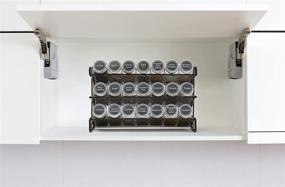 img 3 attached to 🌶️ Premium 3 Tier Spice Rack Organizer: 21 Empty Spice Jars, 386 Labels & Chalk Marker - Ideal for Countertop, Cabinet, Pantry or Wall Door Mount