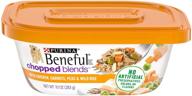 🐶 purina beneful chopped blends adult wet dog food - pack of (8) 10 oz. tubs logo