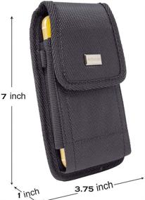 img 2 attached to AISCELL Metal Clip Tactical Holster: Ultimate Rugged Nylon Pouch for iPhone 13 Pro Max, 12 Pro Max, 11 Pro Max, Xs Max, 8 Plus, 7 Plus, 6S/6 Plus! Perfect Fit for Hybrid Armor, Waterproof, and Battery Cases!