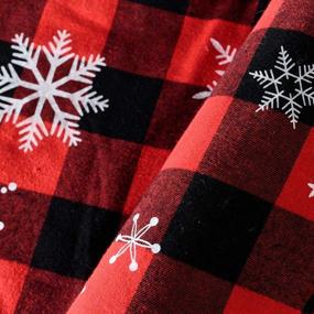 img 1 attached to 🎄 CHICHIC 48 Inch Large Christmas Tree Skirt: Red Black Buffalo Plaid with Plush White Faux Fur Trim - Rustic Farmhouse Holiday Decorations
