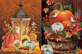 img 4 attached to Halloween Diamond Painting Pumpkin Rhinestone Painting, Drawing & Art Supplies