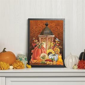 img 2 attached to Halloween Diamond Painting Pumpkin Rhinestone Painting, Drawing & Art Supplies