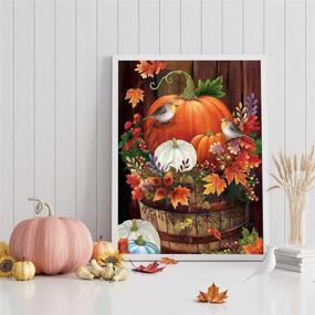 img 3 attached to Halloween Diamond Painting Pumpkin Rhinestone Painting, Drawing & Art Supplies