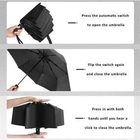 img 2 attached to Carandy Automatic Umbrella Sunshade Windproof