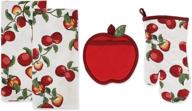 🍎набор кухонных текстильных изделий "яблочный сад" - dii, 4 предмета логотип