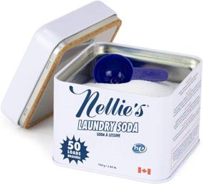 img 3 attached to 🧺 Nellie's Laundry Soda Tin with Refill Pouches - 50 Load Effective Cleaning Bundle!