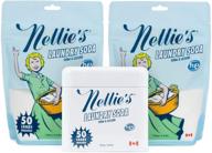 🧺 nellie's laundry soda tin with refill pouches - 50 load effective cleaning bundle! logo