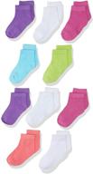 hanes 🧦 10-pack girls ankle socks logo