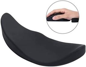 img 1 attached to Carpalax Glide Palm Rest - Ergonomic Wrist Rest with Soft Cooling Material, 🖐️ Perfect for Work from Home, Computer, Laptop, Gaming, Office, Smooth Mouse Movement, Wrist Pain Relief