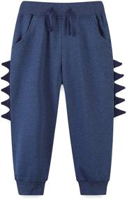 img 2 attached to 🦖 Bumeex Dinosaur Boys' Clothing Toddler Sweatpants Pants