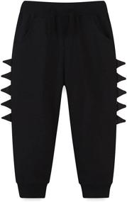 img 3 attached to 🦖 Bumeex Dinosaur Boys' Clothing Toddler Sweatpants Pants