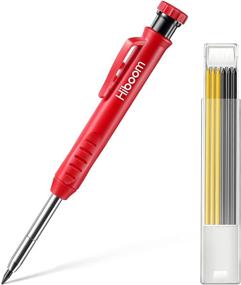 img 4 attached to 🔨 Optimized Carpenter Pencil Set for Construction | 7 Refill Leads, Built-in Sharpener, Long Nosed Deep Hole Mechanical Pencil | Marker for Carpenter Scriber Woodworking Architect | Enhanced SEO