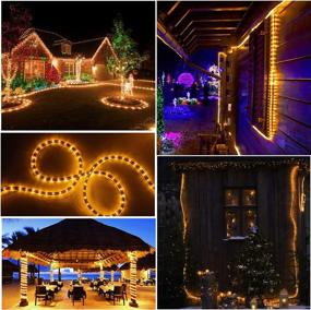 img 1 attached to Enhance Your Christmas Decor with 36Ft Rice Rope Lights: Durable, Connectable, and Cuttable Outdoor Christmas Lights, Perfect for Balcony, Roof, Porch Decoration