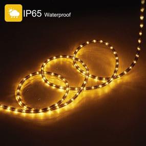 img 3 attached to Enhance Your Christmas Decor with 36Ft Rice Rope Lights: Durable, Connectable, and Cuttable Outdoor Christmas Lights, Perfect for Balcony, Roof, Porch Decoration