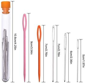 img 2 attached to SENHAI 30 Pcs Large Eye Blunt Needles - Knitting, Sewing, Crochet, and More