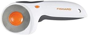 img 3 attached to Fiskars 197940-1002 Ergo Control Rotary Cutter, 60mm: Precision Cutting Tool for Fabric, Quilting, and Sewing Projects