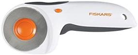 img 1 attached to Fiskars 197940-1002 Ergo Control Rotary Cutter, 60mm: Precision Cutting Tool for Fabric, Quilting, and Sewing Projects