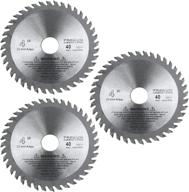 🔪 antrader 3-pack 4.25" diameter 40 tooth woodworking circular saw cutter with 0.78" arbor diameter logo