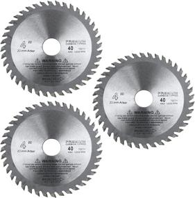 img 3 attached to 🔪 Antrader 3-Pack 4.25" Diameter 40 Tooth Woodworking Circular Saw Cutter with 0.78" Arbor Diameter