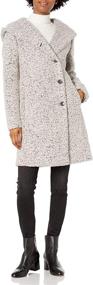 img 2 attached to 🧥 Stylish & Trendy: Cole Haan Women's Signature Dropped Shoulder Front Button Coat