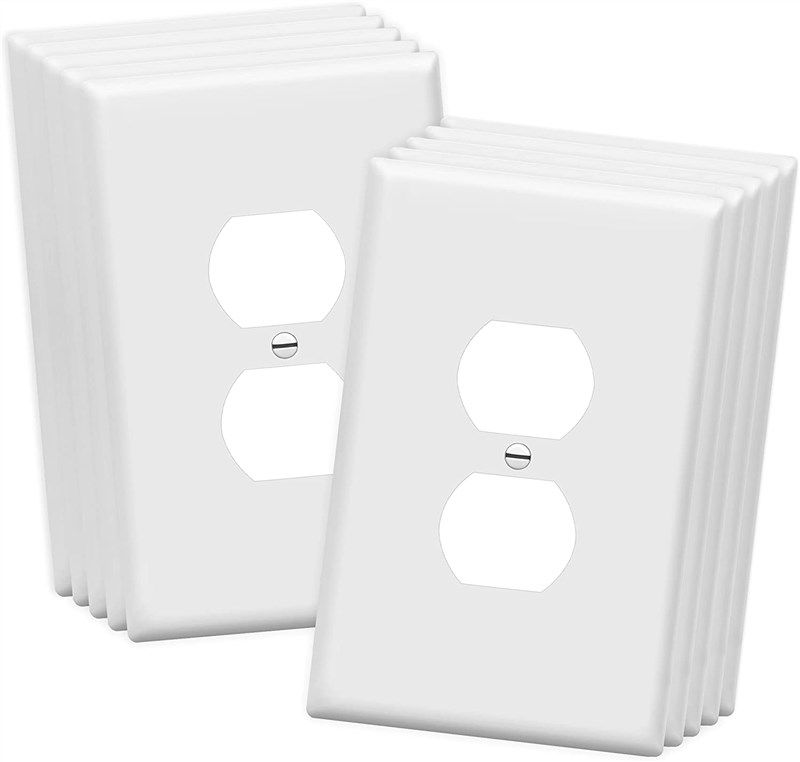 enerlites receptacle polycarbonate thermoplastic 8821o w 10pcs 로고