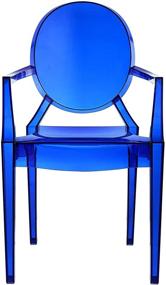img 1 attached to 🪑 Modway EEI-121-BLU Casper Blue Acrylic Stackable Armchair - Easy Assembly for Modern Kitchen and Dining Room