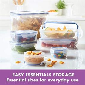 img 2 attached to 📦 LocknLock Easy Essential Storage Set - 38 Piece Airtight Food Containers, Clear - BPA-Free, Dishwasher Safe