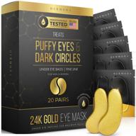 revitalize and refresh your skin with 24k gold eye mask – reduce puffy eyes, dark circles, wrinkles, and fine lines – look less tired with 20 pairs! logo